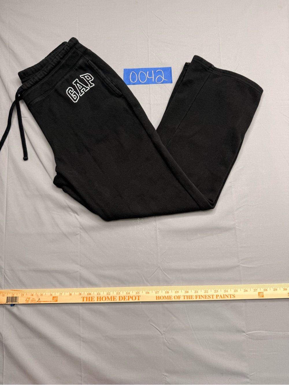 GAP Black Sweatpants with White Logo